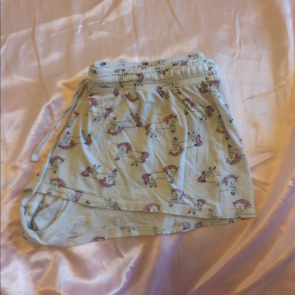 Forever 21 unicorn sleep shorts